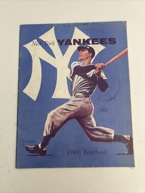1960 NEW YORK YANKEES MLB BASEBALL YEARBOOK STENGEL BERRA MANTLE MARIS
